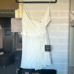White Lulus wrap romper